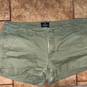 American Eagle Shortie Shorts size 12 Green